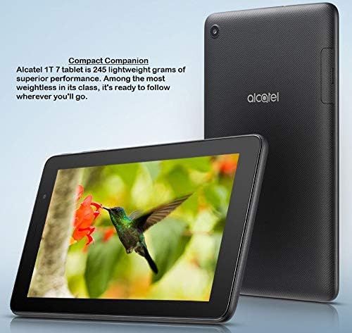 ALCATEL 1T 4G LTE, 16GB+1GB, 2MP, 7" Tablet + Phone Unlocked Black - Image 5