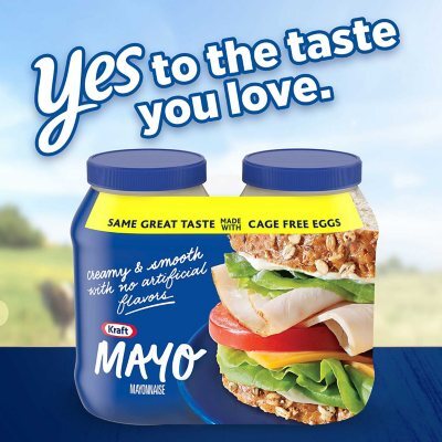 Kraft Real Mayo Creamy & Smooth Mayonnaise (30 fl. oz. jars, 2 pk.) - Image 6
