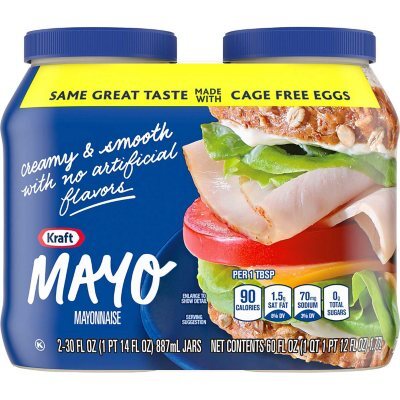 Kraft Real Mayo Creamy & Smooth Mayonnaise (30 fl. oz. jars, 2 pk.) - Image 8